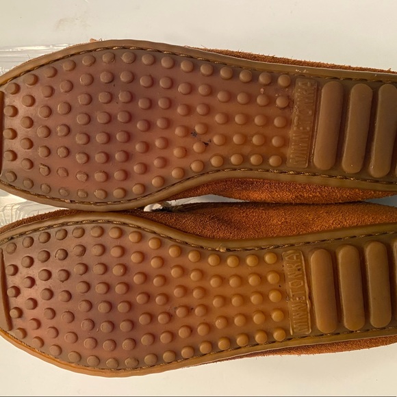 Minnetonka Tan Suede Moccasins - Picture 6 of 7